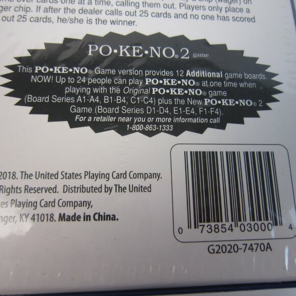 Pokeno Bicycle PO•KE•NO 2 Game "The Thrill of Poker, Suspense of Keno" - Picture 5 of 9